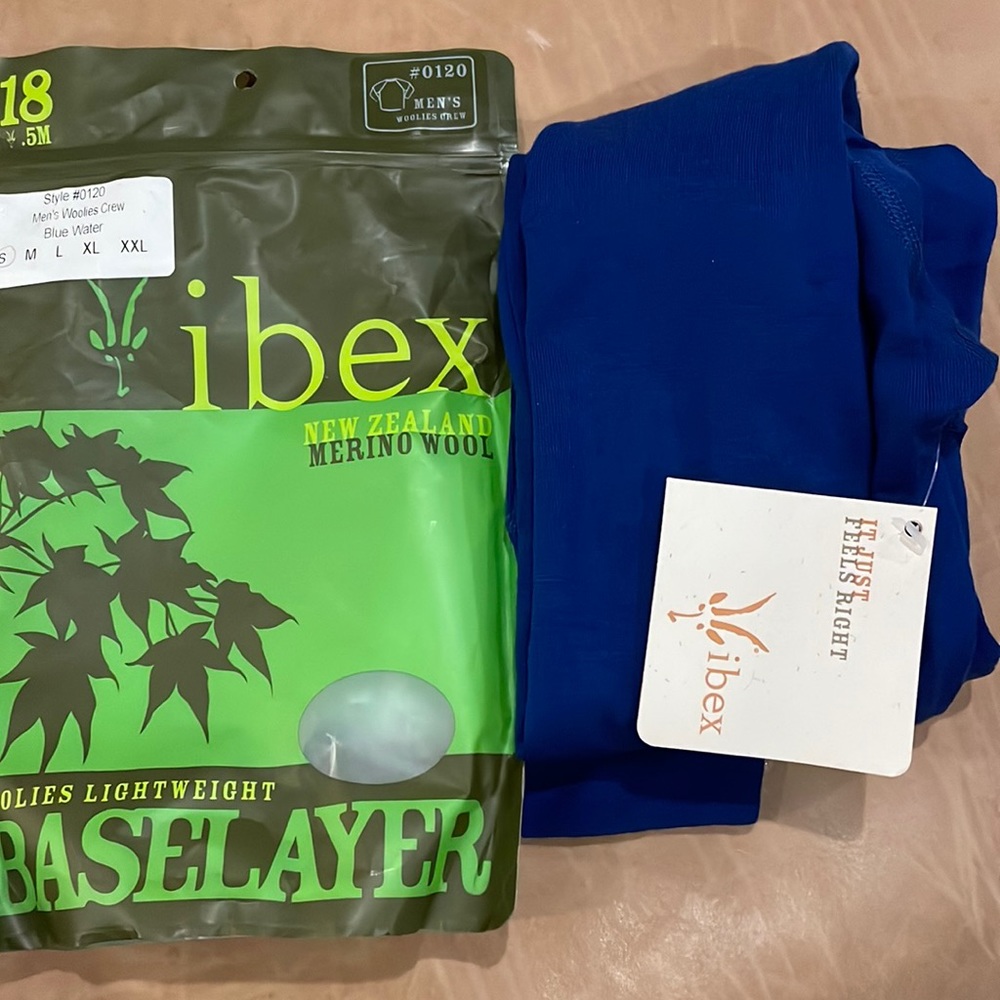 Ibex long sleeve merino wool base layer